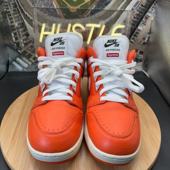 Nike SB Air Force 2 Low Supreme Orange Men’s Sz 11.5 main image 10